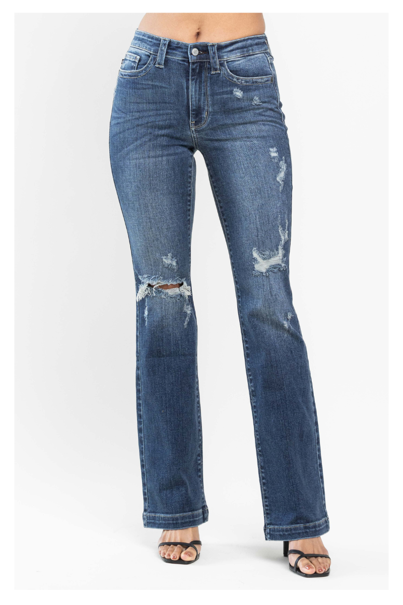 Judy Blue Hand Sanded & Destroyed Bootcut