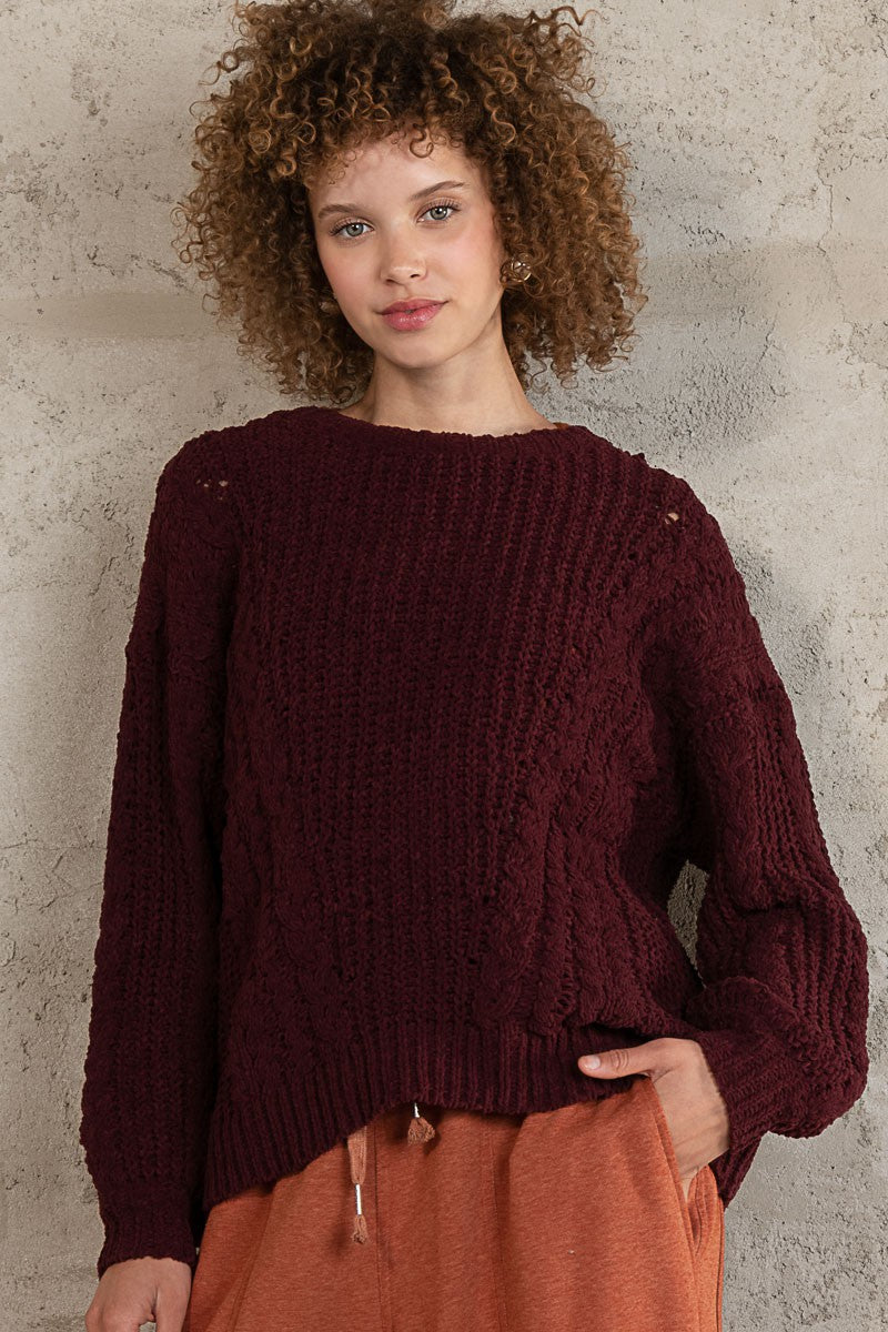 Luxe Chenille in Moody Oxblood