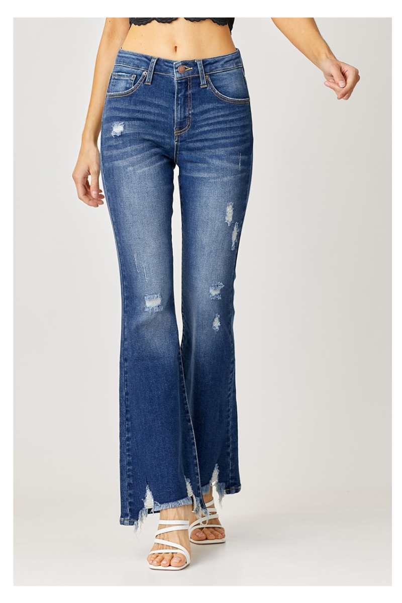 Risen Willow Flare Jeans