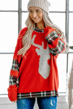 Load image into Gallery viewer, Reindeer Games Glitter Sweater
