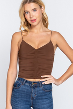 Load image into Gallery viewer, Curvy Blushing Chocolate Crop Tank
