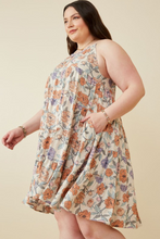 Load image into Gallery viewer, Curvy Venus Floral Ruffle Dress
