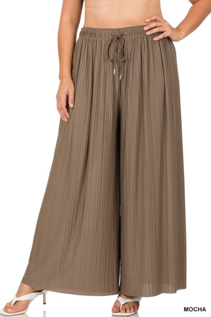 Curvy Pleated Fun and Flowy Pants