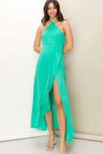 Load image into Gallery viewer, She&#39;s The One Asymmetric Halter Dress
