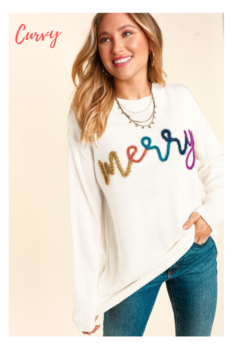 Curvy Merry Sweater