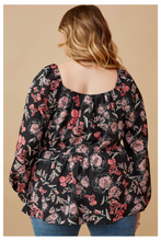 Load image into Gallery viewer, All Tied Up Floral Peplum Blouse
