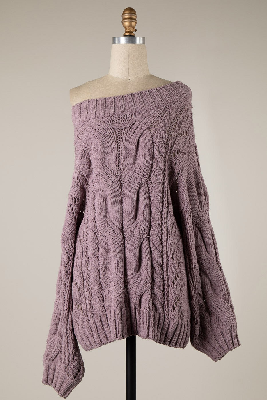Lavender Smoke Sweater
