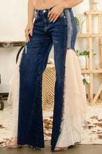 Load image into Gallery viewer, You Fancy Denim &amp; Lace Jeans
