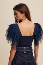 Load image into Gallery viewer, The Ruffled Peacock Bodysuit
