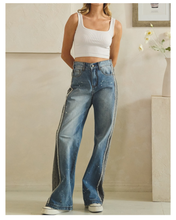 Load image into Gallery viewer, Washed Color Block Pants
