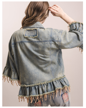 Load image into Gallery viewer, Ruffled Fringes Jacket
