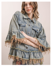 Load image into Gallery viewer, Ruffled Fringes Jacket
