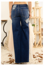 Load image into Gallery viewer, You Fancy Denim &amp; Lace Jeans
