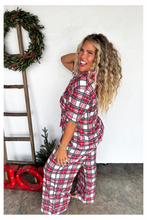Load image into Gallery viewer, Holiday Luxe Plaid PJ Set
