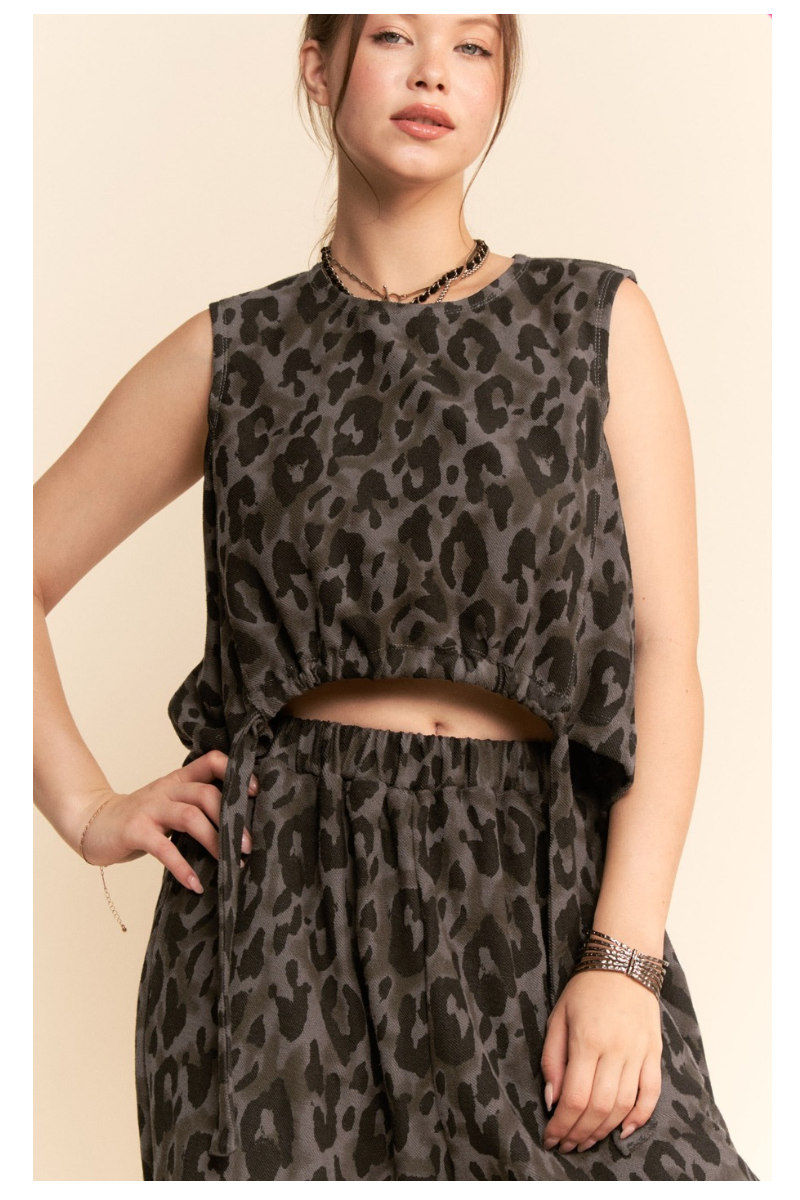 Leopard Swing Top