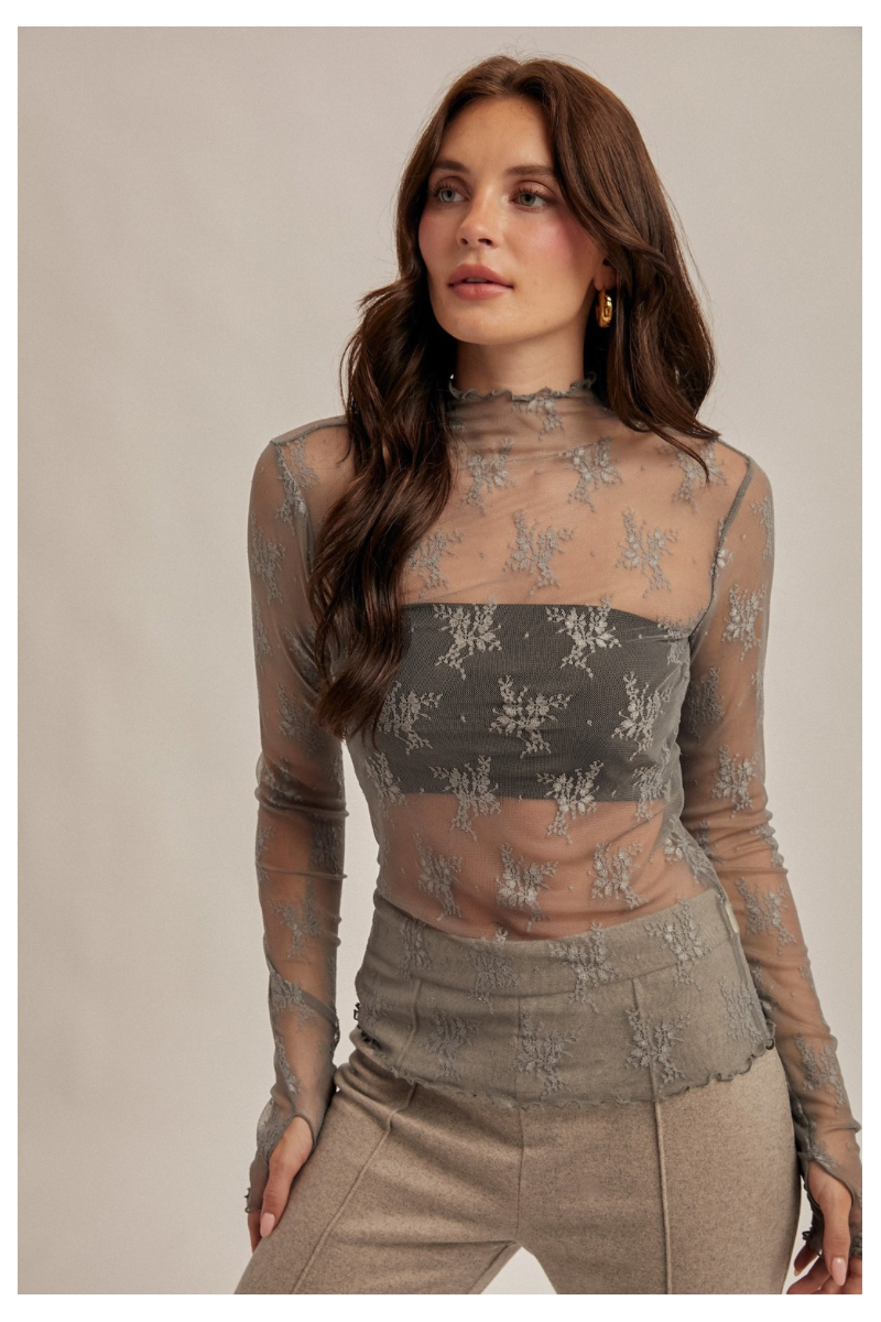 Smoked Lace Top
