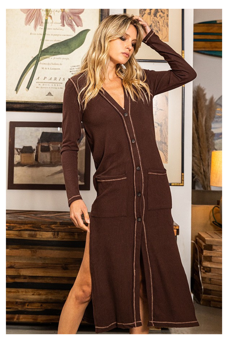 Espresso-Yourself Cardigan