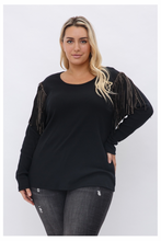 Load image into Gallery viewer, Fringed Magic Curvy Sweater
