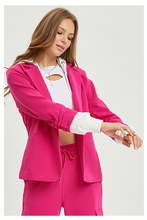 Load image into Gallery viewer, Hot Pink Hooded Blazer
