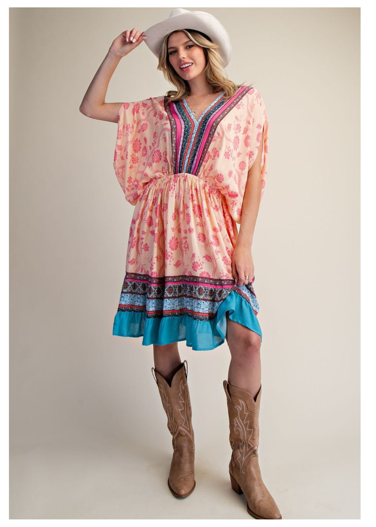 knee length boho dresses Blooms Dress S Dark-Academia GENISTA GOWN - LUWAK Primary color:Brown and so on