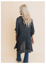 Load image into Gallery viewer, Sun-Bleached Charcoal Kimono
