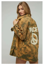 Load image into Gallery viewer, Peace Out Shacket

