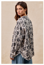 Load image into Gallery viewer, Black Floral Shacket
