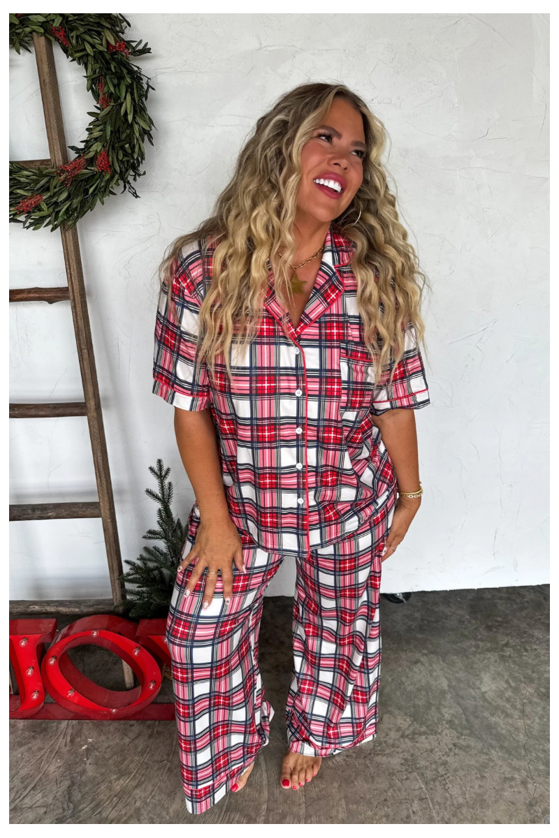 Holiday Luxe Plaid PJ Set