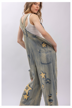 Load image into Gallery viewer, Piece of Me Patchwork Denim Overalls
