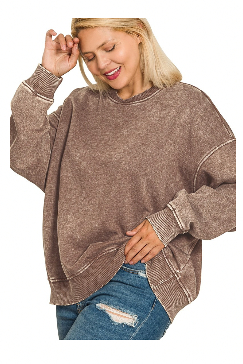 Cozy Cocoa Fleece Pullover