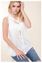 Load image into Gallery viewer, Tie It Up Satin Blouse
