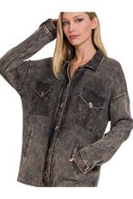 Load image into Gallery viewer, Acid Washed Shacket
