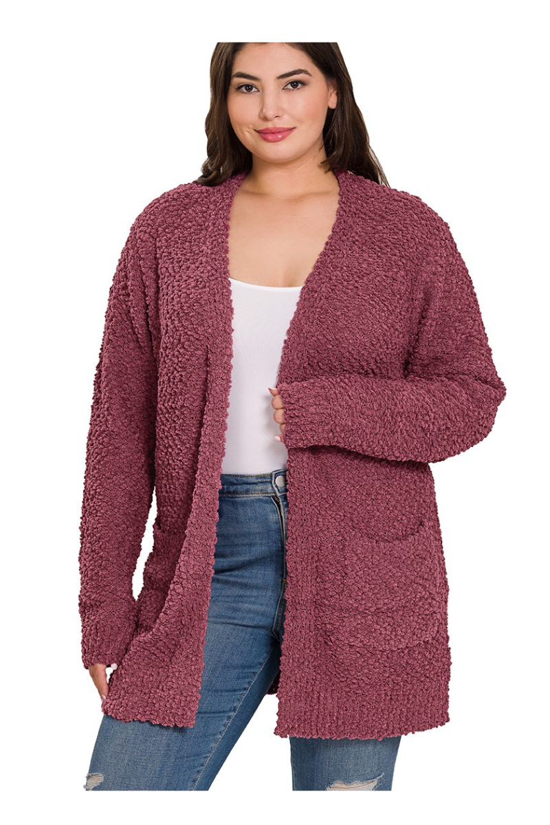 Frosted Sugar Plums Popcorn Sweater