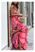 Load image into Gallery viewer, Pink Hibiscus Maxi Dress
