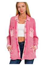 Load image into Gallery viewer, Acid Washed Shacket
