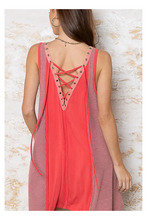 Load image into Gallery viewer, Washed Red Strappy Tunic
