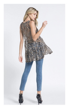 Load image into Gallery viewer, Leopard Lace Tunic
