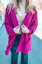 Load image into Gallery viewer, Movie Date Magenta Cardigan
