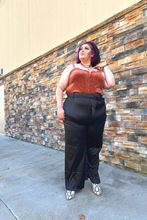 Load image into Gallery viewer, Curvy Satin Wide Leg Pants
