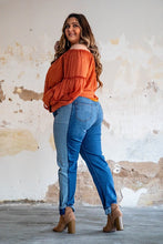 Load image into Gallery viewer, Curvy Paneled LB Denim
