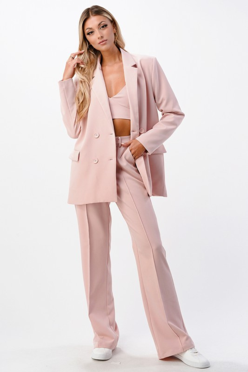 Bubbly Boss Tailored Trousers (SET)