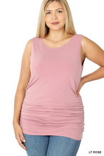 Load image into Gallery viewer, Curvy Dusty Rose Ruched Top
