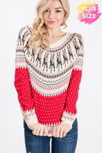 Load image into Gallery viewer, Curvy Reindeer Games Sweater
